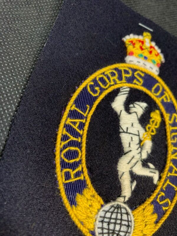 British Army Royal Corps of Signals Regiment Embroidered Blazer Badge - The Militaria Shop