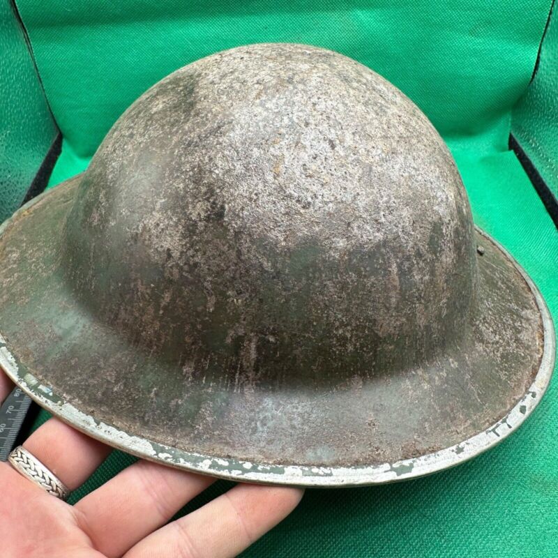 British Army Mk2 Brodie Helmet - Original WW2 - South African Manufactured - The Militaria Shop