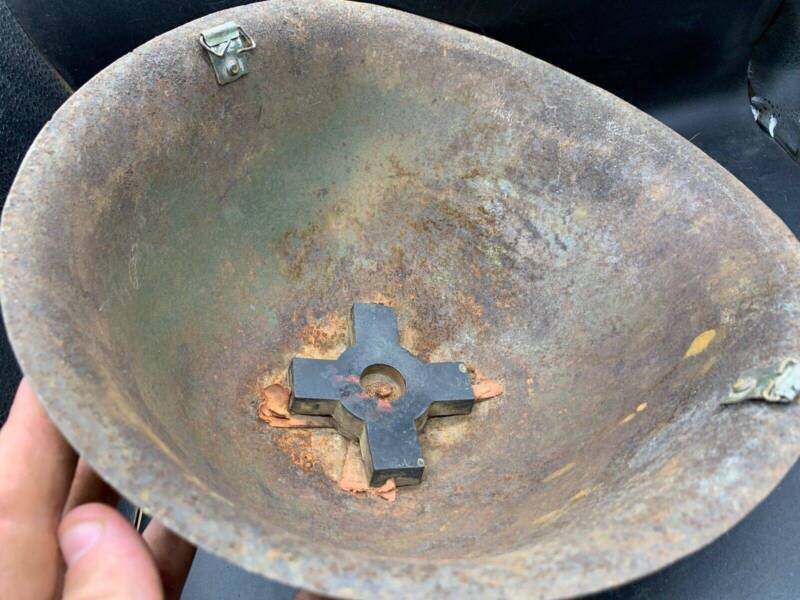 Original WW2 Onwards (1945-1952) British Army Mk4 Turtle Helmet - The Militaria Shop