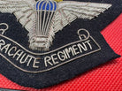 British Army Bullion Embroidered Blazer Badge - Parachute Regiment - Kings Crown - The Militaria Shop