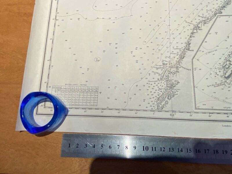 WW2 British 1952 Dated ADMIRALTY EDITION map of THE GULF OF ST. LAWRENCE. - The Militaria Shop