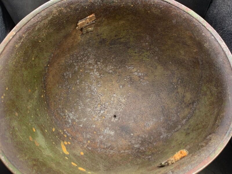 Original WW2 British Army / Canadian Army Mk3 Turtle Combat Helmet - The Militaria Shop