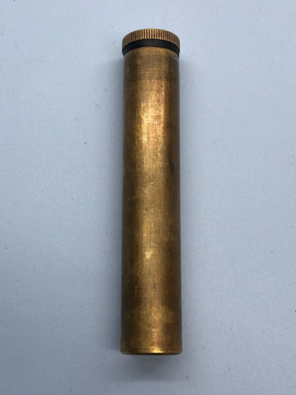Original WW1 / WW2 British Army Lee Enfield SMLE Brass Oil Bottle - The Militaria Shop
