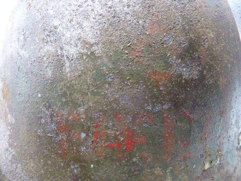 Original WW2 British / Canadian Army Mk3 High Rivet Turtle Army Combat Helmet - The Militaria Shop