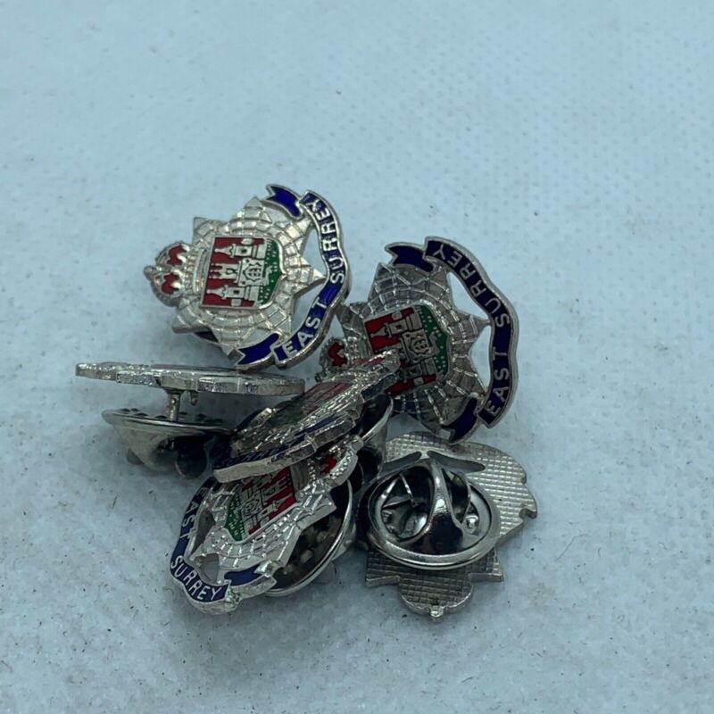East Surrey - NEW British Army Military Cap/Tie/Lapel Pin Badge #55 - The Militaria Shop