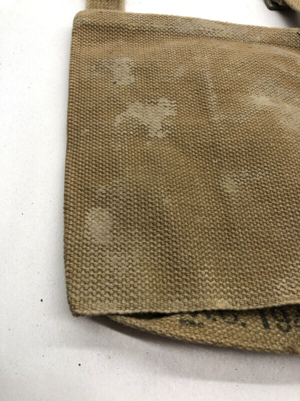 WW2 British Army 37 Pattern Webbing Water Bottle Carrier Harness - 1943 Dated - The Militaria Shop