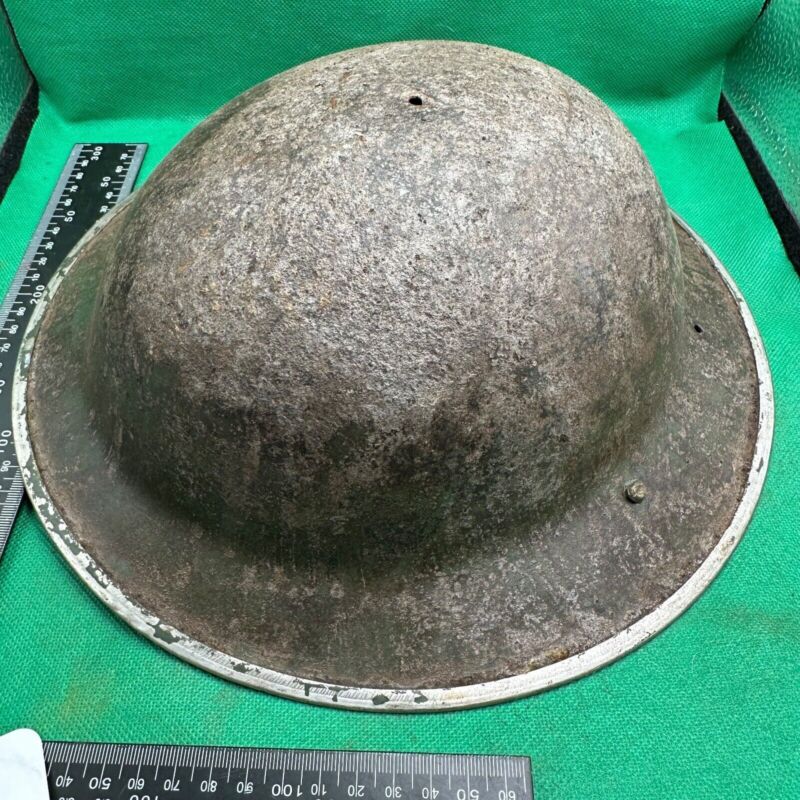British Army Mk2 Brodie Helmet - Original WW2 - South African Manufactured - The Militaria Shop
