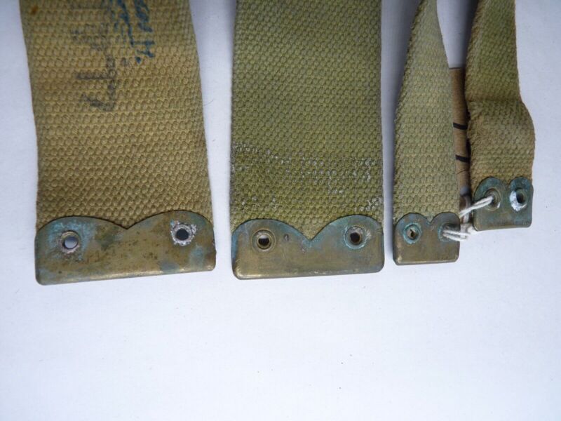 Original WW2 Pattern British Army L Straps Pair - 37 Pattern Webbing Haversack - The Militaria Shop