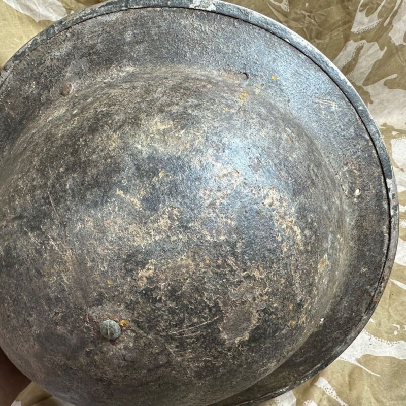 British Army Mk2 Brodie Helmet - Original WW2 - South African Manufactured - The Militaria Shop