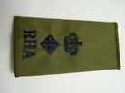 RHA Horse Artillery OD Rank Slides / Epaulette Pair Genuine British Army - NEW - The Militaria Shop