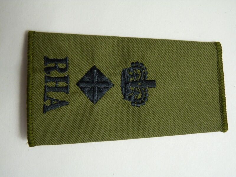 RHA Horse Artillery OD Rank Slides / Epaulette Pair Genuine British Army - NEW - The Militaria Shop