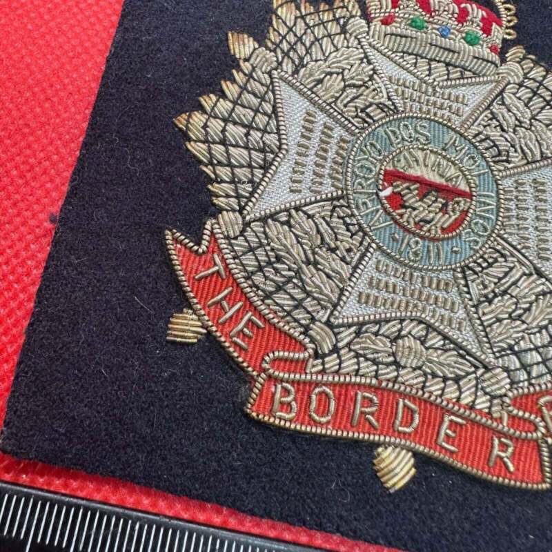 British Army Bullion Embroidered Blazer Badge - The Border Regiment - The Militaria Shop