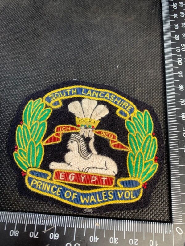 British Army South Lancashire Prince of Wales Volunteer Embroidered Blazer Badge - The Militaria Shop