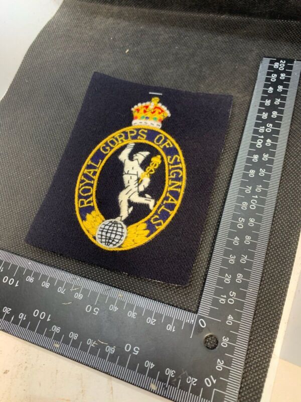 British Army Royal Corps of Signals Regiment Embroidered Blazer Badge - The Militaria Shop