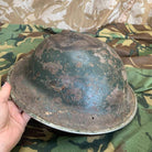 Original WW2 British Style South African Mk2 Army Combat Helmet - The Militaria Shop
