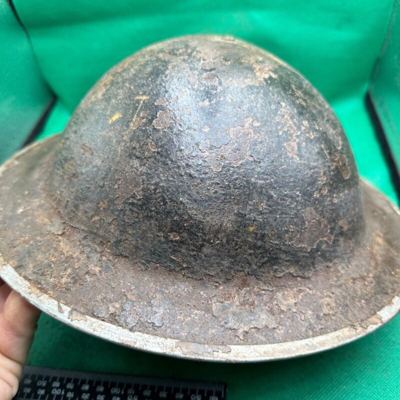 British Army Mk2 Brodie Helmet - Original WW2 - South African Manufactured - The Militaria Shop