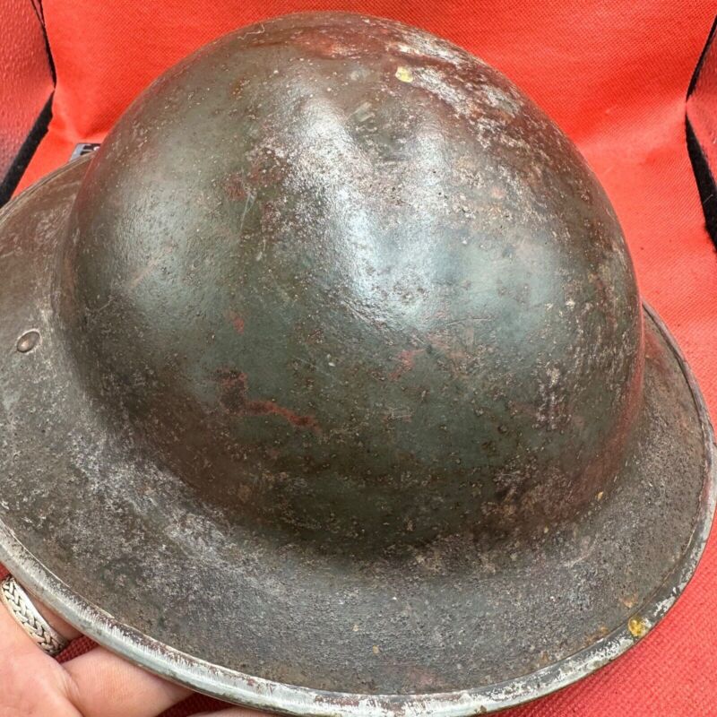 British Army Mk2 Brodie Helmet - Original WW2 - South African Manufactured - The Militaria Shop