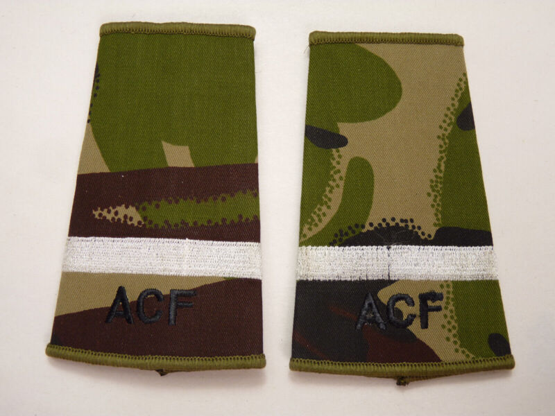 DPM Rank Slides / Epaulette Single Genuine British Army - Army Cadet Force - The Militaria Shop