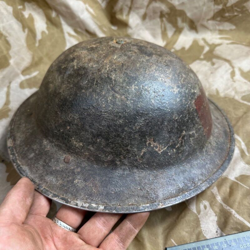 British Army Mk2 Brodie Helmet - Original WW2 - South African Manufactured - The Militaria Shop