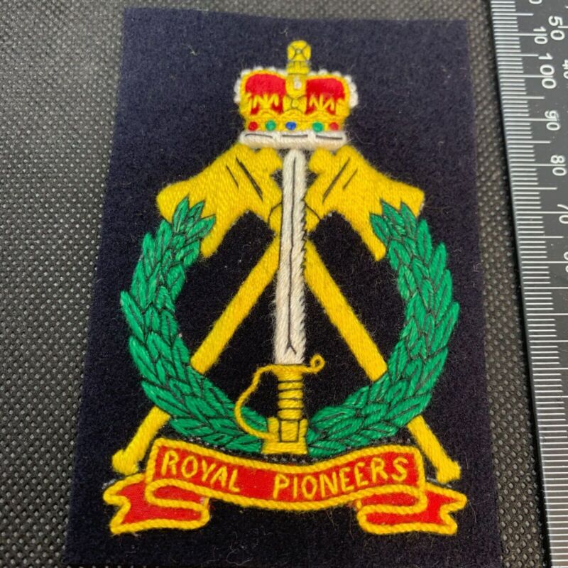 British Army Royal Pioneers Regiment Embroidered Blazer Badge - The Militaria Shop