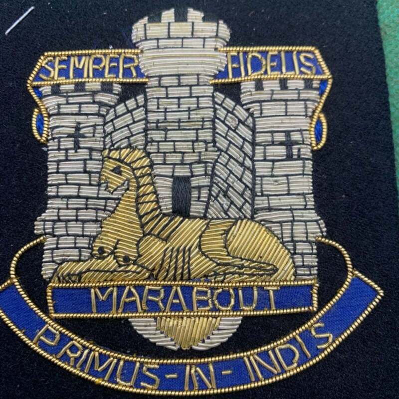 British Army Bullion Embroidered Blazer Badge - Devonshire & Dorset Regiment - The Militaria Shop