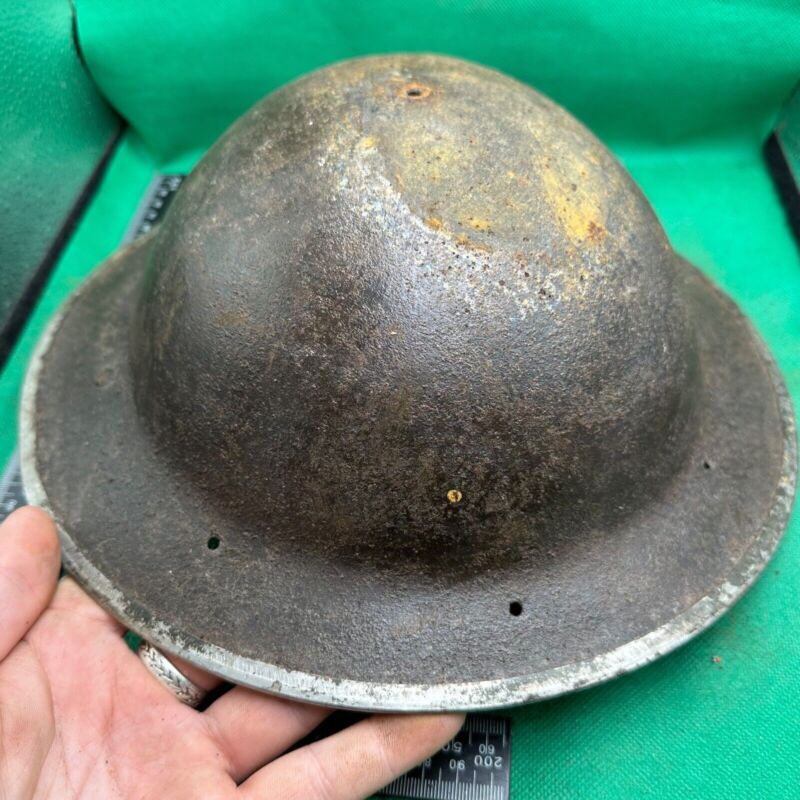 British Army Mk2 Brodie Helmet - Original WW2 - South African Manufactured - The Militaria Shop