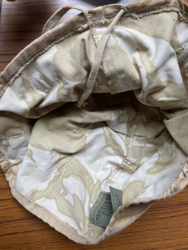 British Army Desert Storm Mk 6 Combat Lid - Desert DP Camouflage Cover. - The Militaria Shop