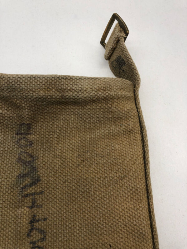 WW2 British Army 37 Pattern Webbing Water Bottle Carrier Harness - 1943 Dated - The Militaria Shop