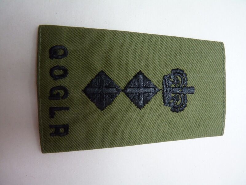 QOGLR OD Green Rank Slides / Epaulette Pair Genuine British Army - NEW - The Militaria Shop
