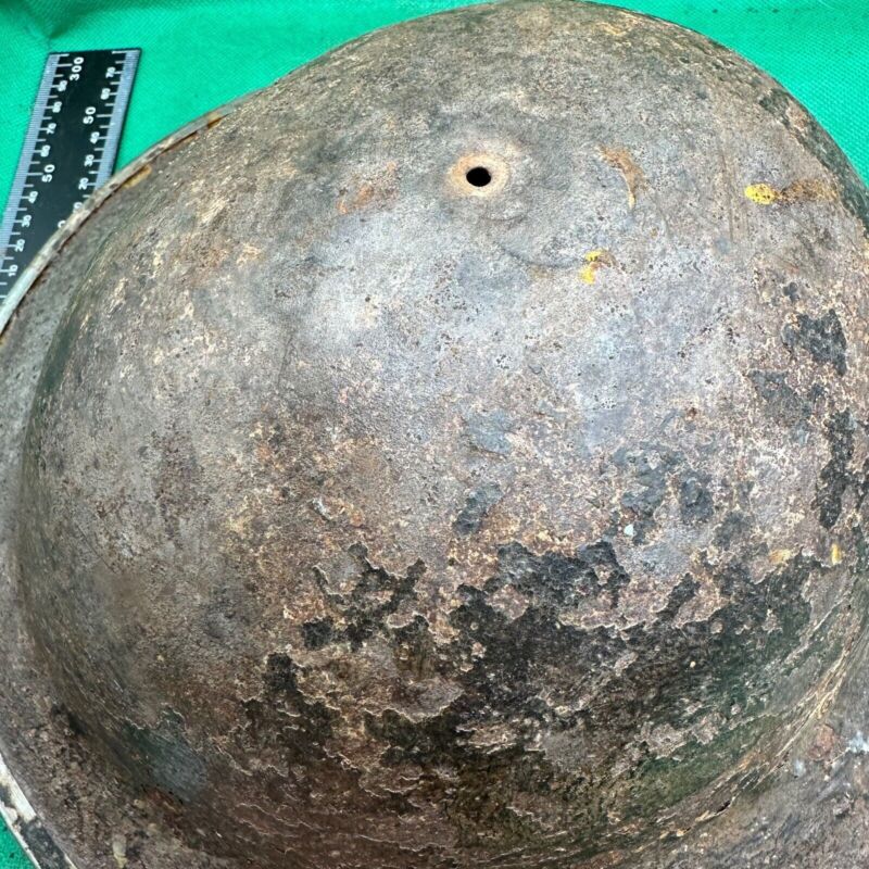 British Army Mk2 Brodie Helmet - Original WW2 - South African Manufactured - The Militaria Shop