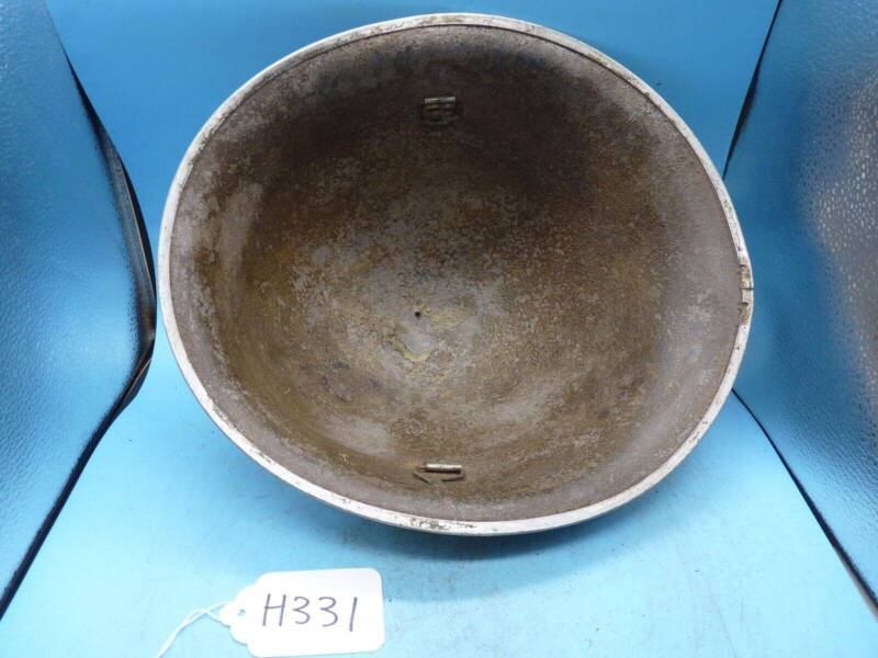 Original WW2 British / Canadian Army Mk3 High Rivet Turtle Army Combat Helmet - The Militaria Shop