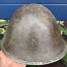 WW2 Canadian Army Mk3 Turtle Helmet - Original Helmet Shell - High Rivet - The Militaria Shop