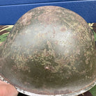 WW2 Canadian Army Mk3 Turtle Helmet - Original Helmet Shell - High Rivet - The Militaria Shop