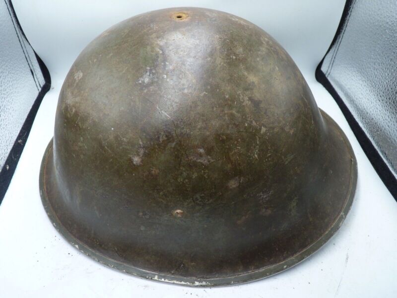 Mk3 Canadian / British Army Original WW2 Turtle Helmet High Rivet - The Militaria Shop