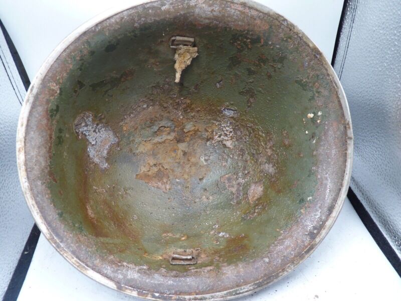Mk3 Canadian / British Army Original WW2 Turtle Helmet High Rivet - The Militaria Shop