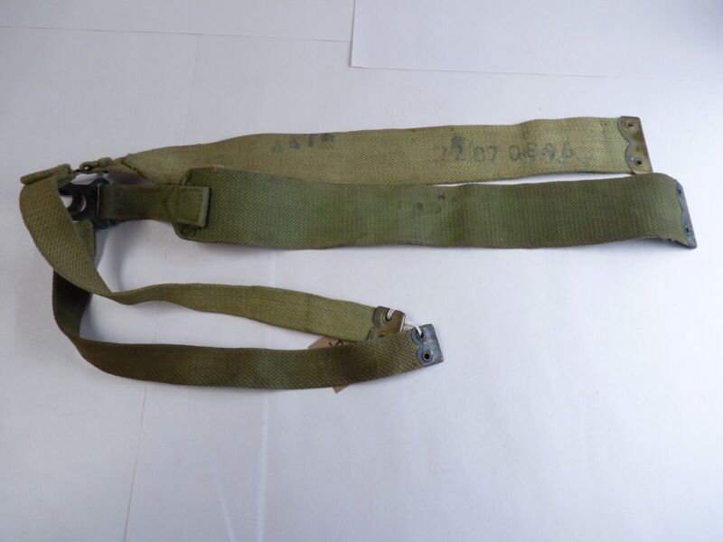 Original WW2 Pattern British Army L Straps Pair - 37 Pattern Webbing Haversack - The Militaria Shop