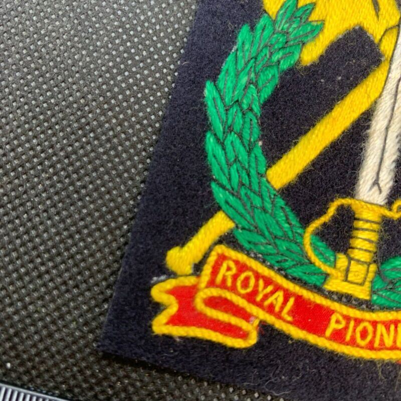 British Army Royal Pioneers Regiment Embroidered Blazer Badge - The Militaria Shop