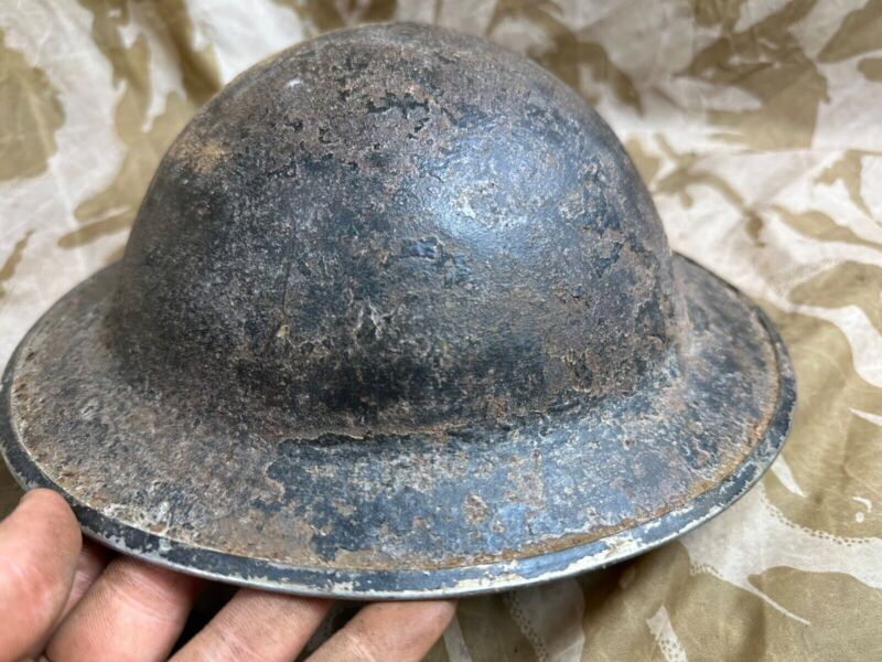 British Army Mk2 Brodie Helmet - Original WW2 - South African Manufactured - The Militaria Shop