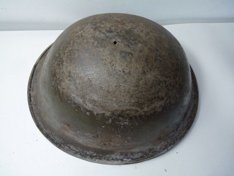 Mk3 Canadian / British Army Original WW2 Turtle Helmet High Rivet - The Militaria Shop