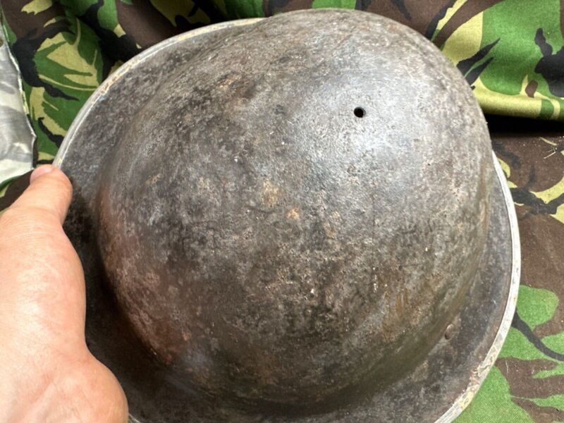 British Army Mk2 Brodie Helmet - Original WW2 - South African Manufactured - The Militaria Shop