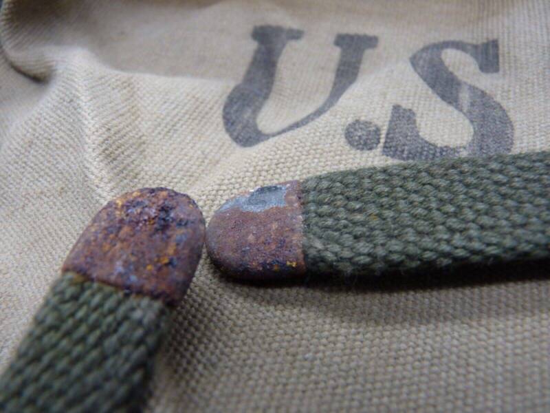 Original WW2 US Army M1928 Haversack Pack Tail - 1944 Dated - The Militaria Shop