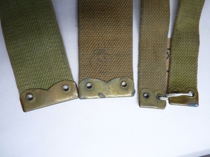 Original WW2 Pattern British Army L Straps Pair - 37 Pattern Webbing Haversack - The Militaria Shop
