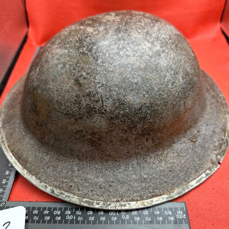 British Army Mk2 Brodie Helmet - Original WW2 - South African Manufactured - The Militaria Shop