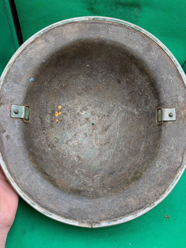 Original WW2 British Army Combat Helmet Mk2 Brodie - Fire Department - The Militaria Shop
