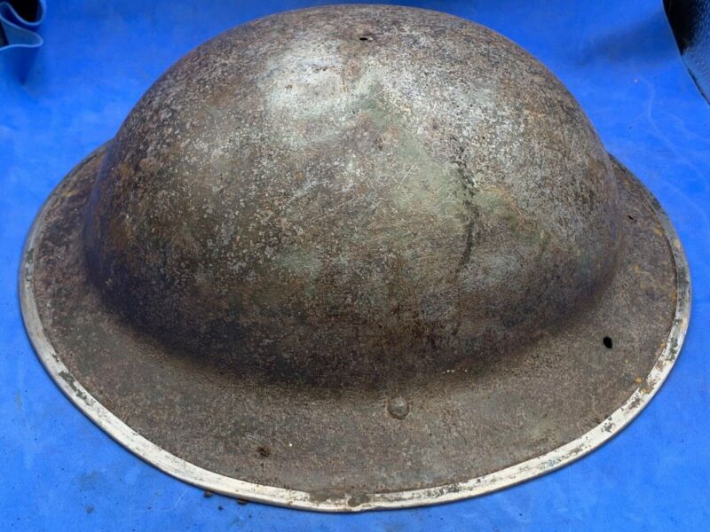 Original WW2 British Army South African Made Combat Helmet Mk2 Brodie - The Militaria Shop