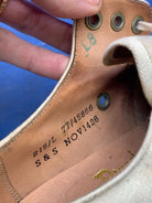 Original WW2 British Army Women's White Summer Shoes - ATS WAAF - Size 240s - The Militaria Shop