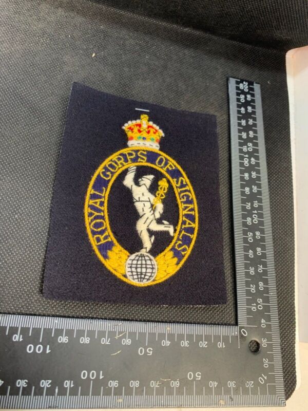 British Army Royal Corps of Signals Regiment Embroidered Blazer Badge - The Militaria Shop