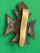 Original WW1 British Army - Buckinghamshire Battalion Blackened Cap Badge - The Militaria Shop