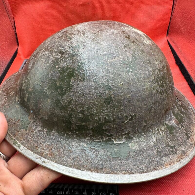 British Army Mk2 Brodie Helmet - Original WW2 - South African Manufactured - The Militaria Shop