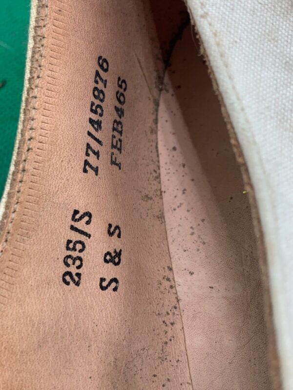 Original WW2 British Army Women's White Summer Shoes - ATS WAAF - Size 235s - The Militaria Shop